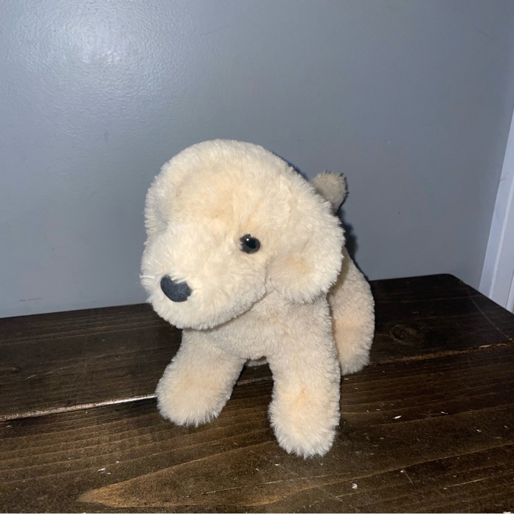 Douglas Cuddle Toys YELLOW LAB DOG Plush Stuffed Animal Small EUC